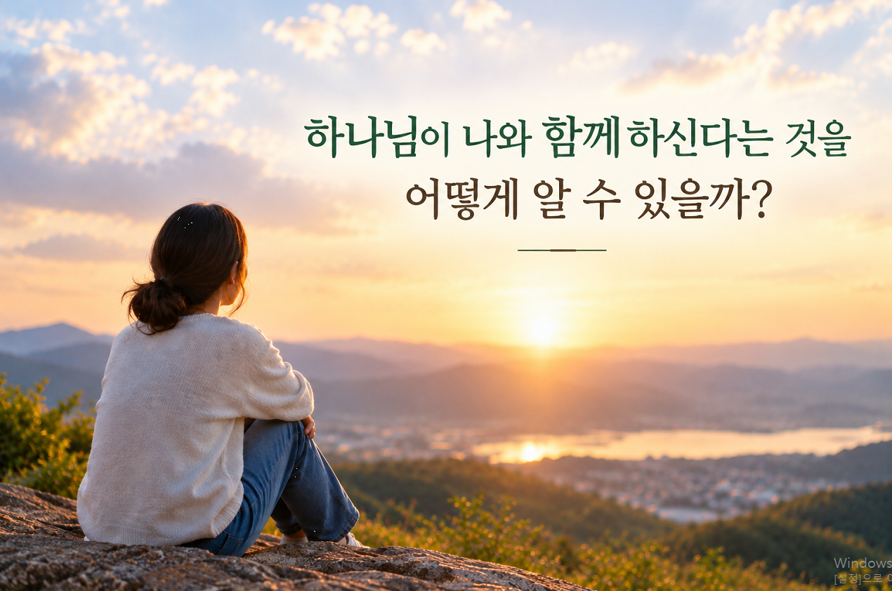 하나님이 나와 함께하신다는 것을 생각하는 사람